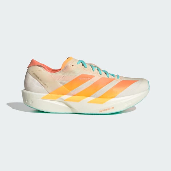(Women) Adidas Adizero Takumi Sen 11 Running Shoes Crystal Sand/Flash Orange/Flash Aqua JQ2820