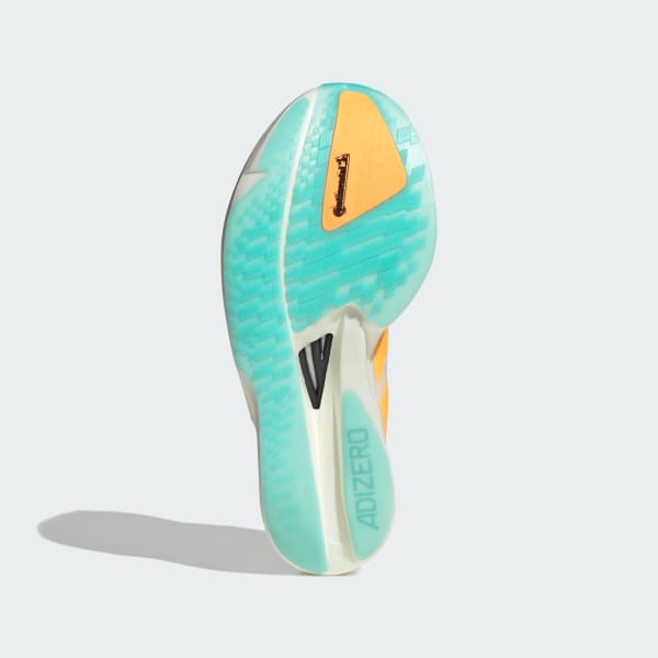 Shop (W) Adidas Adizero Takumi Sen 11 跑鞋 沙晶色/亮橙色/亮水藍色 JQ2820