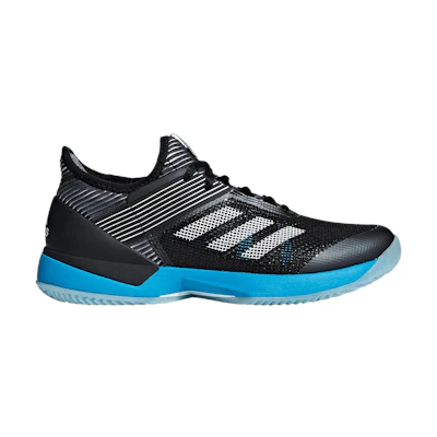 (W) adidas Adizero Ubersonic 3 Clay 'Black Shock Cyan'