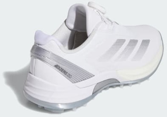 (Women) Adidas Adizero ZG Low Cut Boa Spikeless Golf Shoes Cloud White/Silver Metallic/Grey Two JS1764 Purchase (Women) Adidas Adizero ZG Low Cut Boa Spikeless Golf Shoes Cloud White/Silver Metallic/Grey Two JS1764