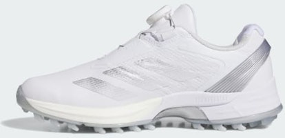 (W) Adidas Adizero ZG Low Cut Boa Spikeless Golf Shoes Putih/Perak/Kelabu. JS1764 Details for (W) Adidas Adizero ZG Low Cut Boa Spikeless Golf Shoes Putih/Perak/Kelabu. JS1764