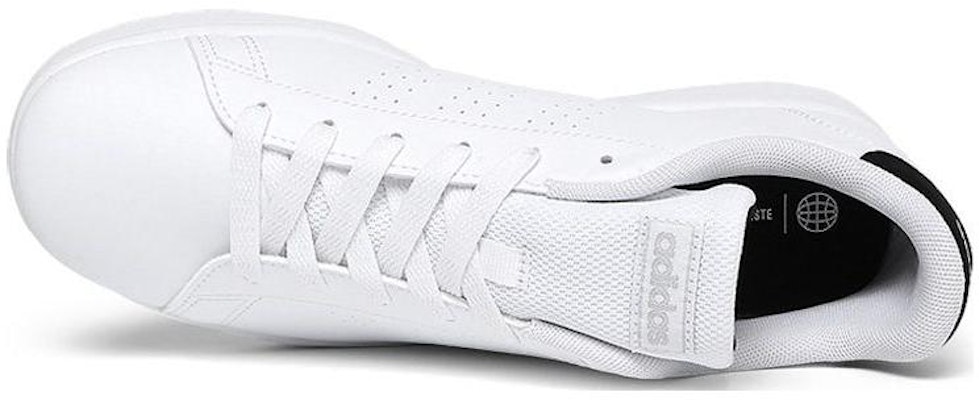 adidas Advantage 防滑耐磨 低筒 板鞋 女款 白色 Shop adidas Advantage 防滑耐磨 低筒 板鞋 女款 白色