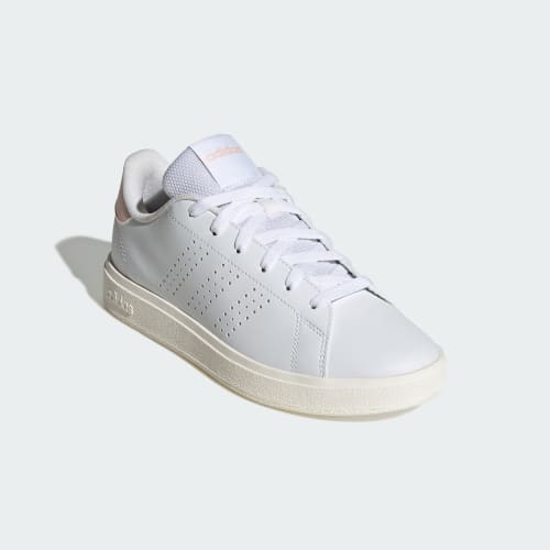 Shop (Women) adidas Advantage Base 2.0 Cloud White/Cloud White/Blush Pink IH1692
