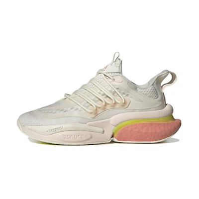 (W) adidas AlphaBoost V1 'Off White Lucid Lemon'
