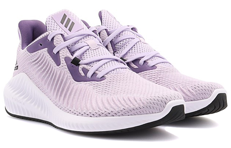 Lookbook adidas Alphabounce 3 防滑耐磨 低筒 跑步鞋 女款 淡紫色