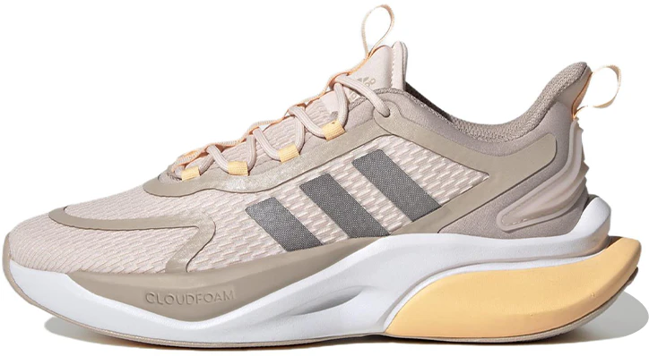 women-adidas-alpha-bounce-shock-absorption-non-slip-wear-resistant-low-top-running-grey-tan-hp-6637