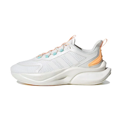 (W) adidas AlphaBounce Sportswear Shoes 'White Yellow'