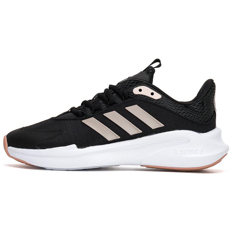 (Women) adidas Alphaedge Black Low-Top Running Shoes - Stylish and Comfortable IE6312