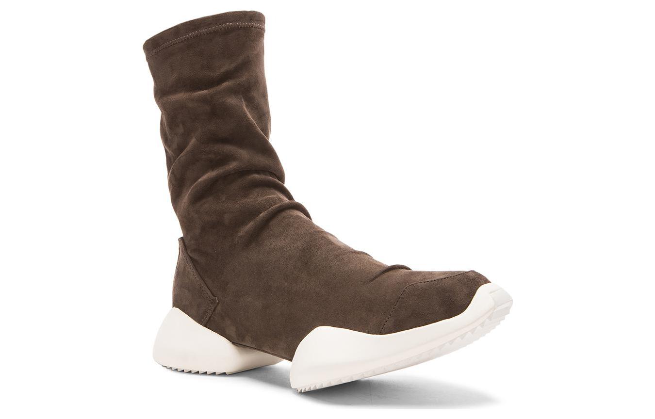 (W) adidas Ankle Suede Boots Vicious Sole RICK OWENS 'Brown' 圖 2
