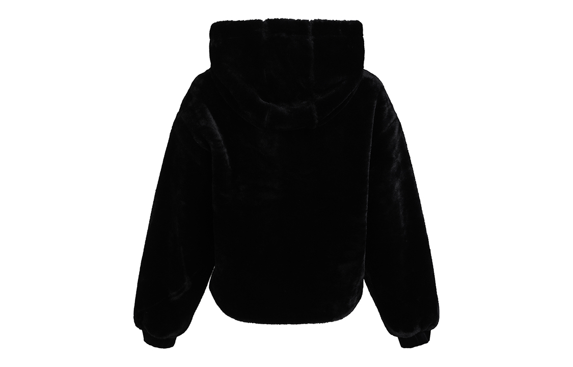 (Women) adidas Athletics 24/7 Fur Jacket Black - Warm, Windproof, and Stylish Hoodie GM1468 圖 3