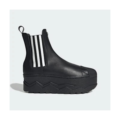 (W) adidas atmos pink SSTR Platform Boots Core Black/Cloud White/Cream White