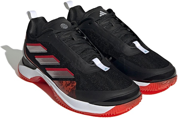 (Women) adidas Avacourt Clay Court 'Black Scarlet' HQ8409 Lookbook (Women) adidas Avacourt Clay Court 'Black Scarlet' HQ8409