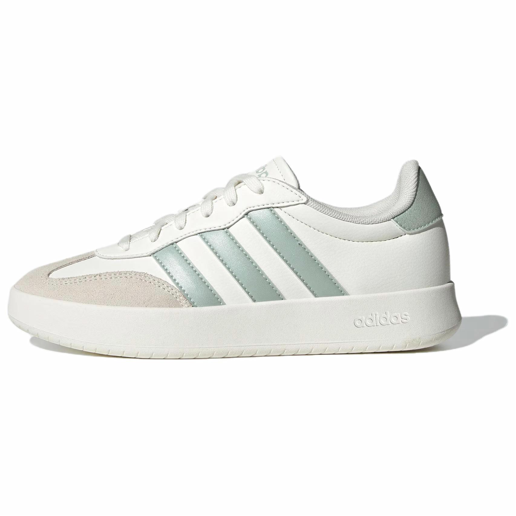(Women) adidas Barreda 'Off White Linen Green Metallic' JI4905