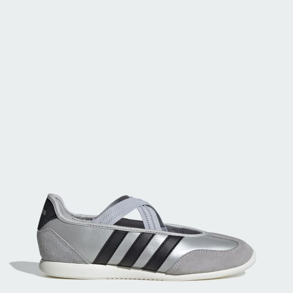 (Women) Adidas Barreda Mary Jane  Shoes Silver Metallic/Core Black/Off White HP3520