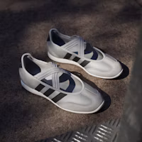 Purchase (W) Adidas Barreda Mary Jane 銀色/黑色/米白 復古休閒鞋 HP3520