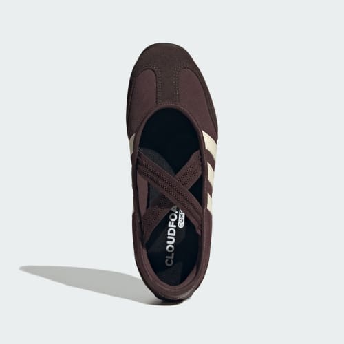 Order (W) adidas Barreda Mary Jane Flats Coklat/Cream Putih/Kopi Aurora KJ2255