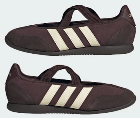 (W) adidas Barreda Mary Jane Flats Coklat/Cream Putih/Kopi Aurora KJ2255 Sizing (W) adidas Barreda Mary Jane Flats Coklat/Cream Putih/Kopi Aurora KJ2255