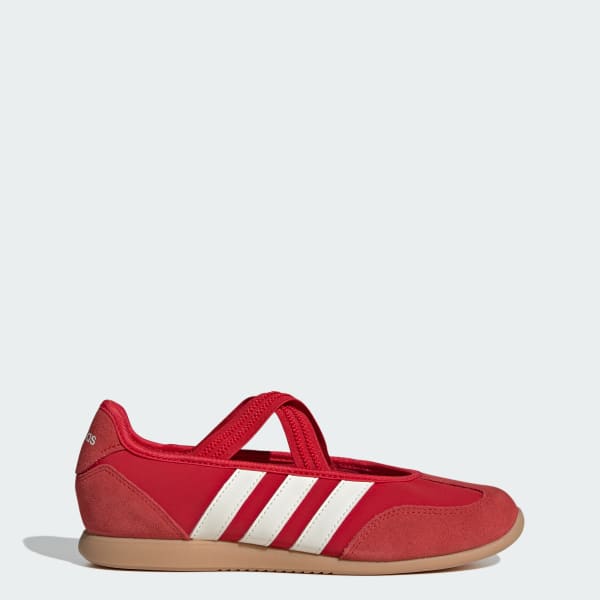 (Women) adidas BARREDA Mary Jane Shoes Better Scarlet/Off White/Gum HQ7398