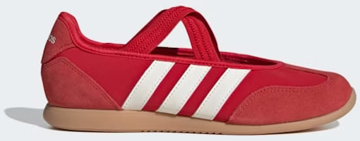 (Women) adidas BARREDA Mary Jane Shoes Better Scarlet/Off White/Gum HQ7398 (Women) adidas BARREDA Mary Jane Shoes Better Scarlet/Off White/Gum HQ7398