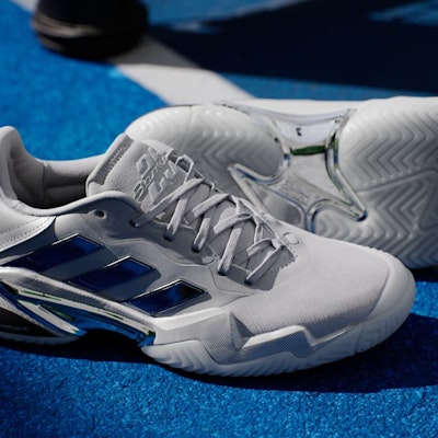 (Women) Adidas Barricade 13 Silver Edition Sneakers Silver Metallic/Silver Metallic/Dash Grey JR4223 3