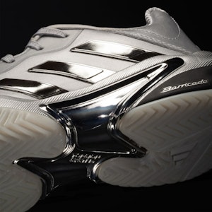 (W) アディダス バリケード 13 シルバーエディション スニーカー シルバーメタリック/ダッシュグレー JR4223 5