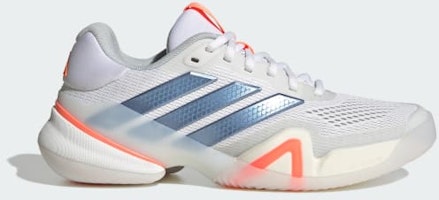 (Women) adidas Barricade 14 Tennis Shoes Cloud White/Halo Blue/Beam Orange JR1765 (Women) adidas Barricade 14 Tennis Shoes Cloud White/Halo Blue/Beam Orange JR1765