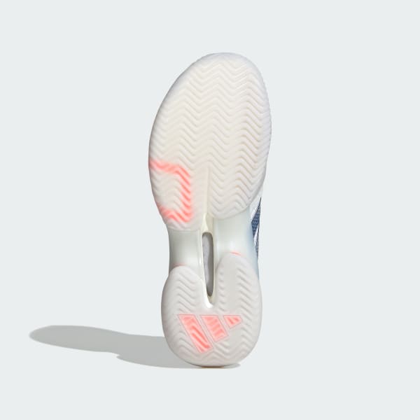 Purchase (W) adidas Barricade 14 網球鞋 白色/淺藍/橙色 JR1765
