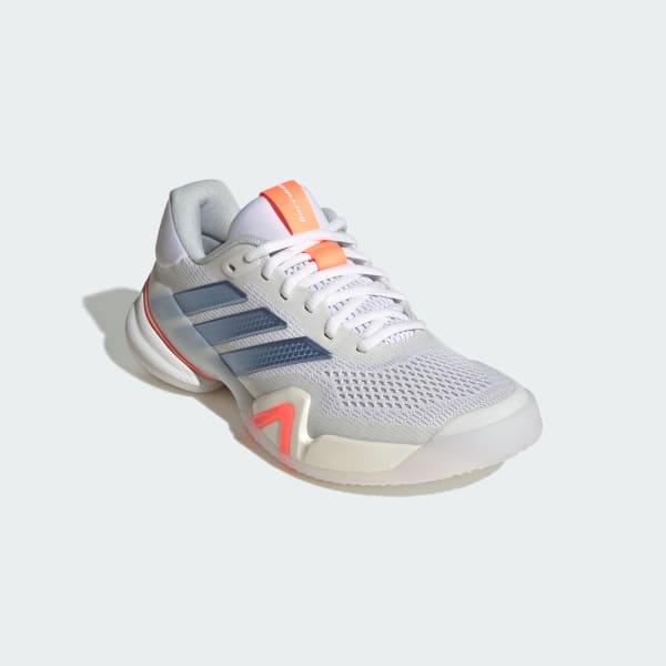 Details for (W) adidas Barricade 14 網球鞋 白色/淺藍/橙色 JR1765