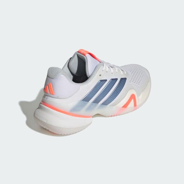 Sizing (W) adidas Barricade 14 網球鞋 白色/淺藍/橙色 JR1765