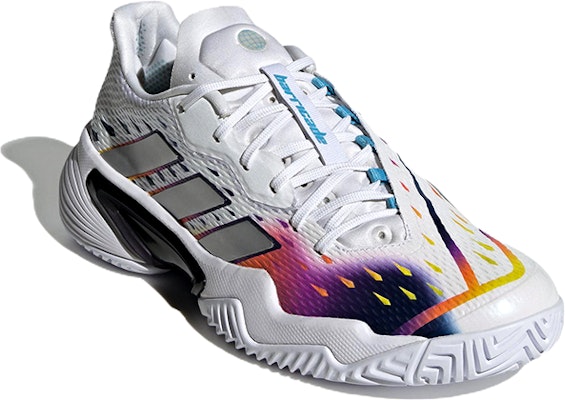 (女款)adidas Barricade 'White Silver Metallic' GW3817 Lookbook (女款)adidas Barricade 'White Silver Metallic' GW3817