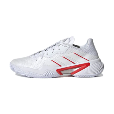 (W) adidas Barricade 'White Silver Metallic Red'