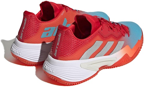 adidas Barricade 防滑耐磨 低筒 網球鞋 女款 紅銀 Shop adidas Barricade 防滑耐磨 低筒 網球鞋 女款 紅銀