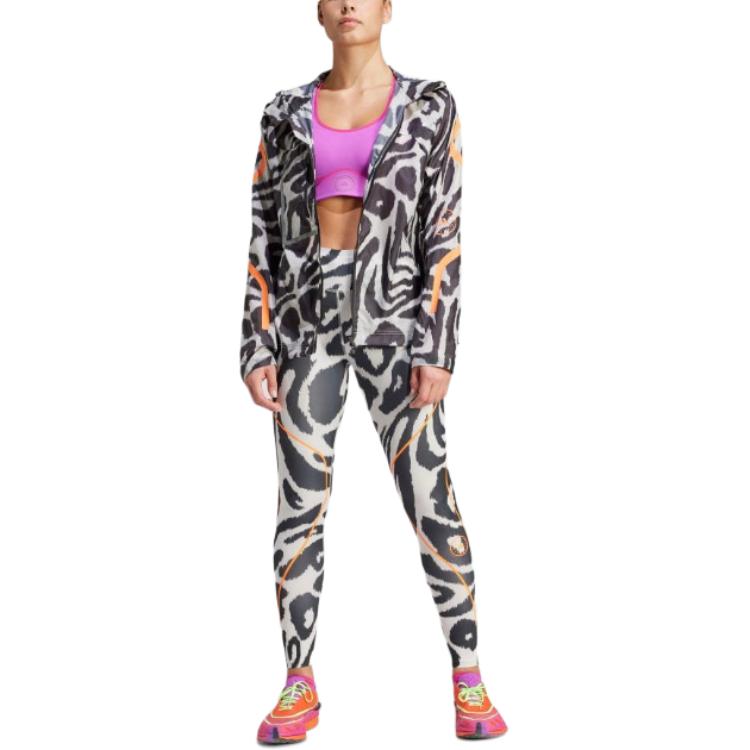 (Women) adidas Black Full-Print Slim Fit Hoodie Jacket IQ4481 圖 3