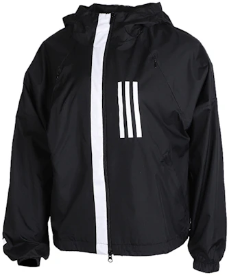 (Women) adidas Black Hooded Running Sports Jacket FH6664 Buy (Women) adidas Black Hooded Running Sports Jacket FH6664