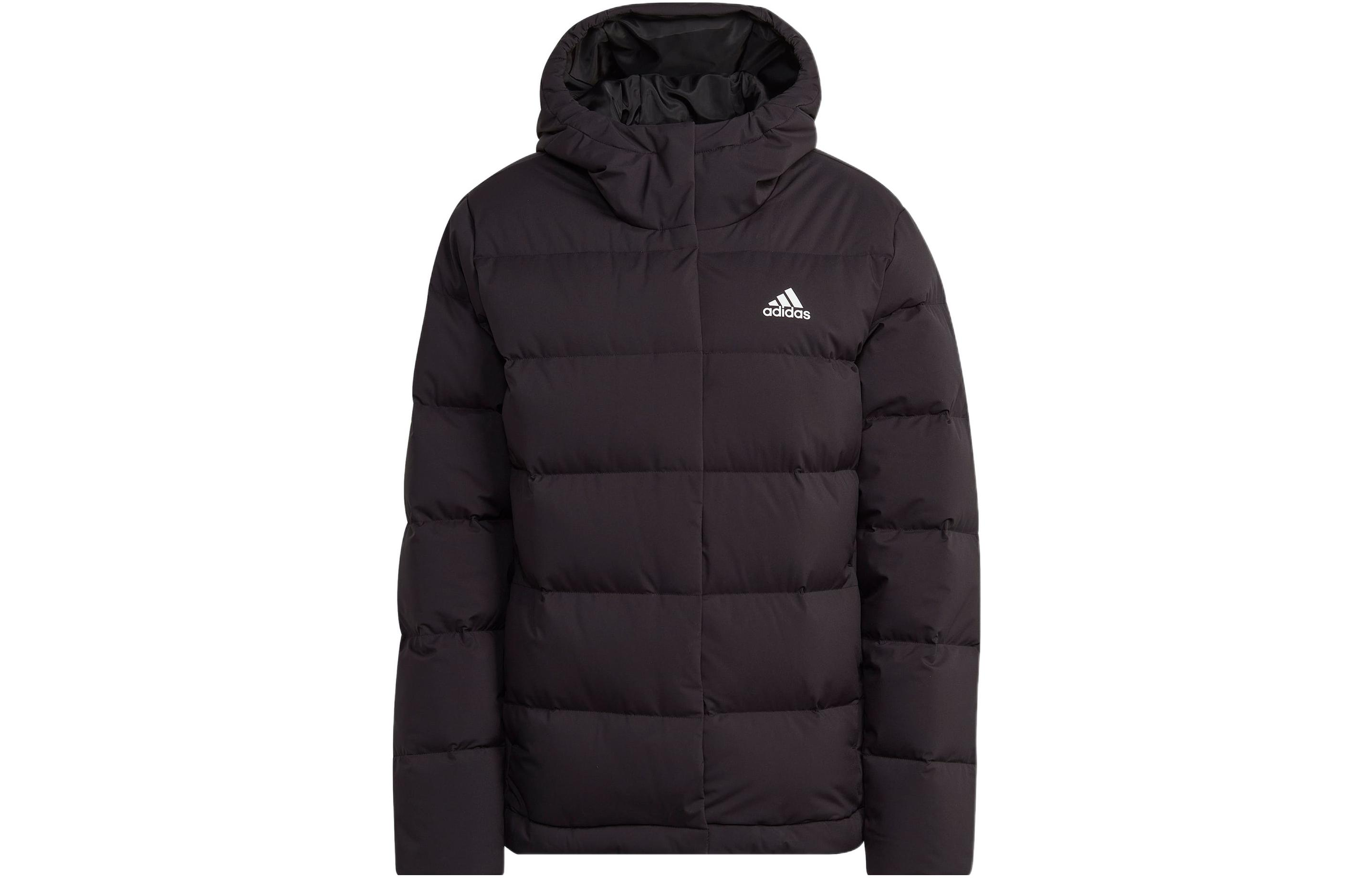(Women) adidas Black Japanese Logo Printed Hooded Long Sleeve Jacket HG8747-JAPANESE-VERSION