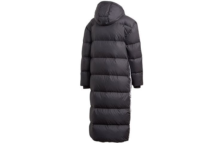 Lookbook (Women) Adidas Black Long Down Winter Coat with Hood GD2498