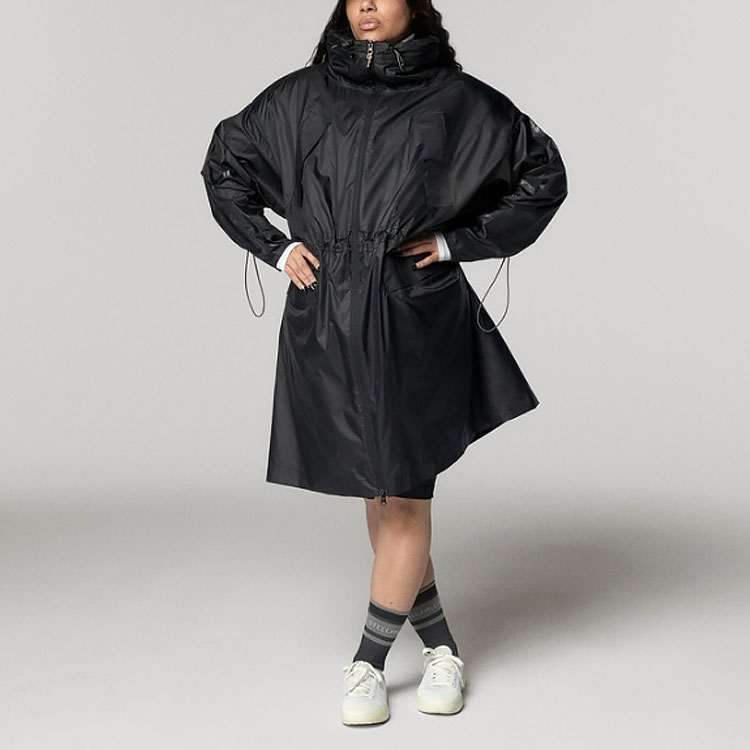 (Women) adidas Black Long Sports Hoodie Jacket FU1164 圖 5