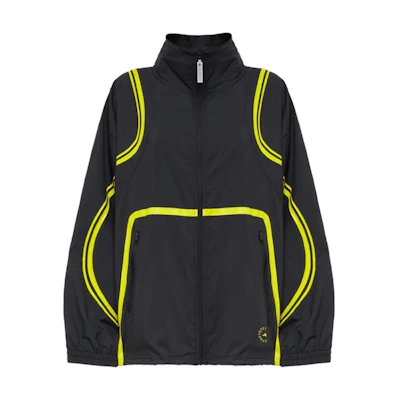 (Women) adidas Black Mesh Stripe Sports Jacket with Color Block Design HI6129
