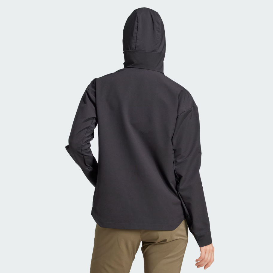 Shop (Women) adidas Black Multi Softshell Jacket Windproof Outdoor Hiking Coat IX1487