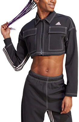 (Women) adidas Black Outdoor Casual Crop Jacket with Chest Pocket IB4751 Lookbook (Women) adidas Black Outdoor Casual Crop Jacket with Chest Pocket IB4751