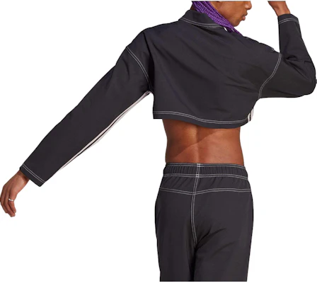 (Women) adidas Black Outdoor Casual Crop Jacket with Chest Pocket IB4751 Shop (Women) adidas Black Outdoor Casual Crop Jacket with Chest Pocket IB4751