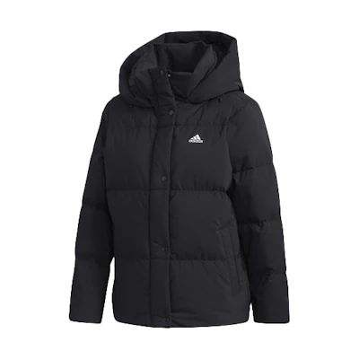 (Women) adidas Black Outdoor Short Loose Down Jacket Winter EH3985