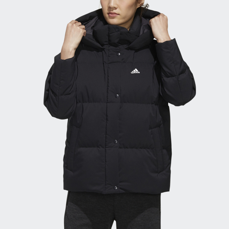 (Women) adidas Black Outdoor Short Loose Down Jacket Winter EH3985 圖 4