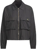 (Women) adidas Black Outdoor Training Woven Jacket with Polo Collar JI9799 (Women) adidas Black Outdoor Training Woven Jacket with Polo Collar JI9799