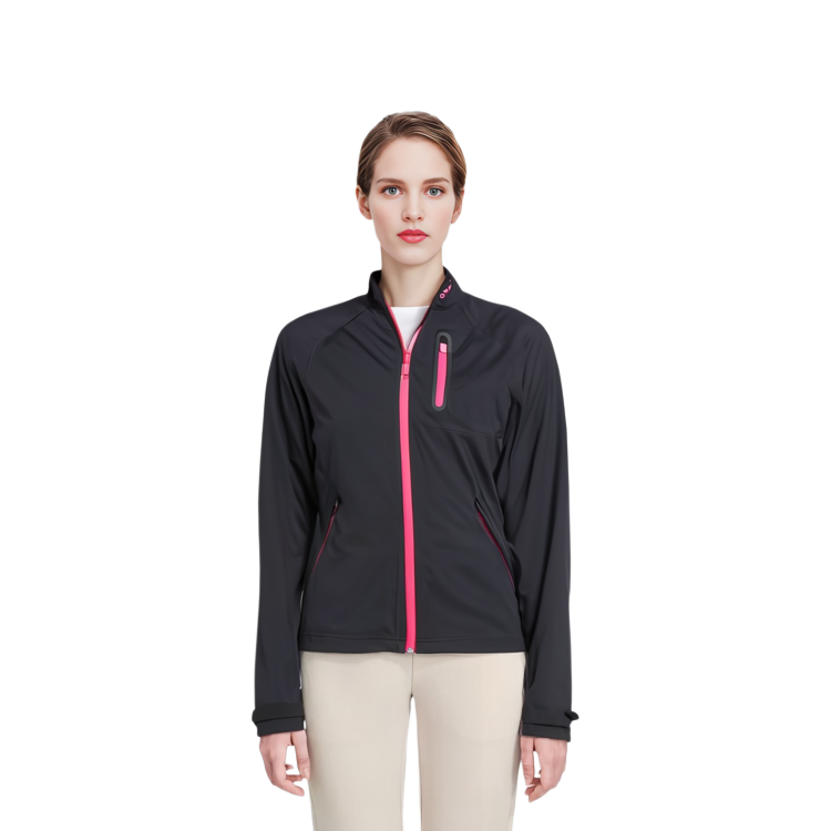 (Women) adidas Black Quick-Dry Zip Pocket High Collar Jacket HI5597 圖 8