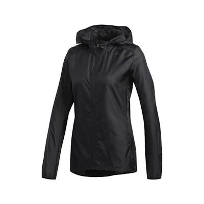 (Women) adidas Black Running Hooded Jacket DZ2321