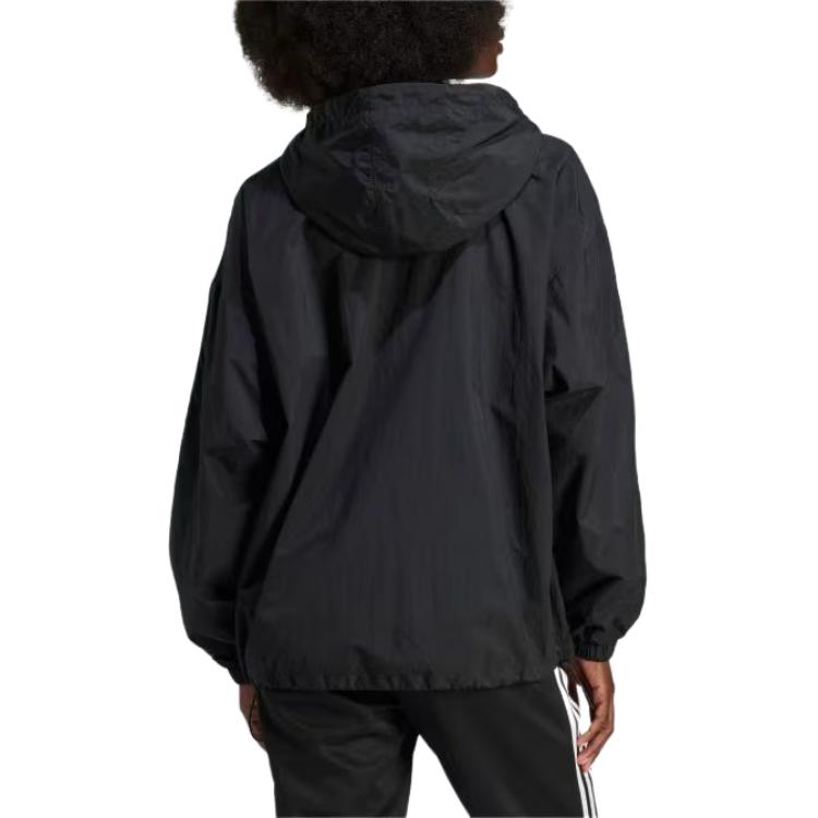 (Women) adidas Black Side Stripe Zip-Up Hoodie Jacket IR8095 圖 4