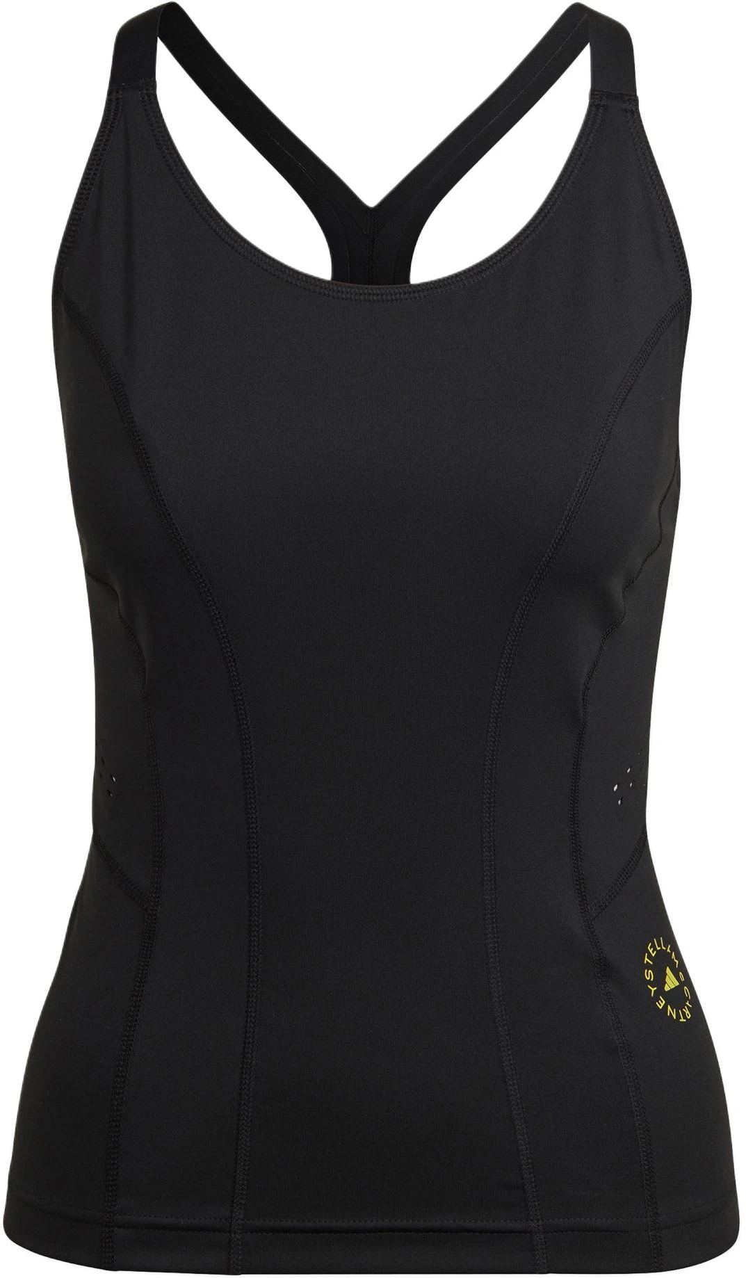 women-adidas-black-sleeveless-vest-with-monochrome-letter-print-hi-6155