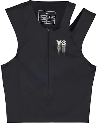 (Women) adidas Black Slim-Fit Zip Tank Top with Letter-Number Print. IR7103 Buy (Women) adidas Black Slim-Fit Zip Tank Top with Letter-Number Print. IR7103