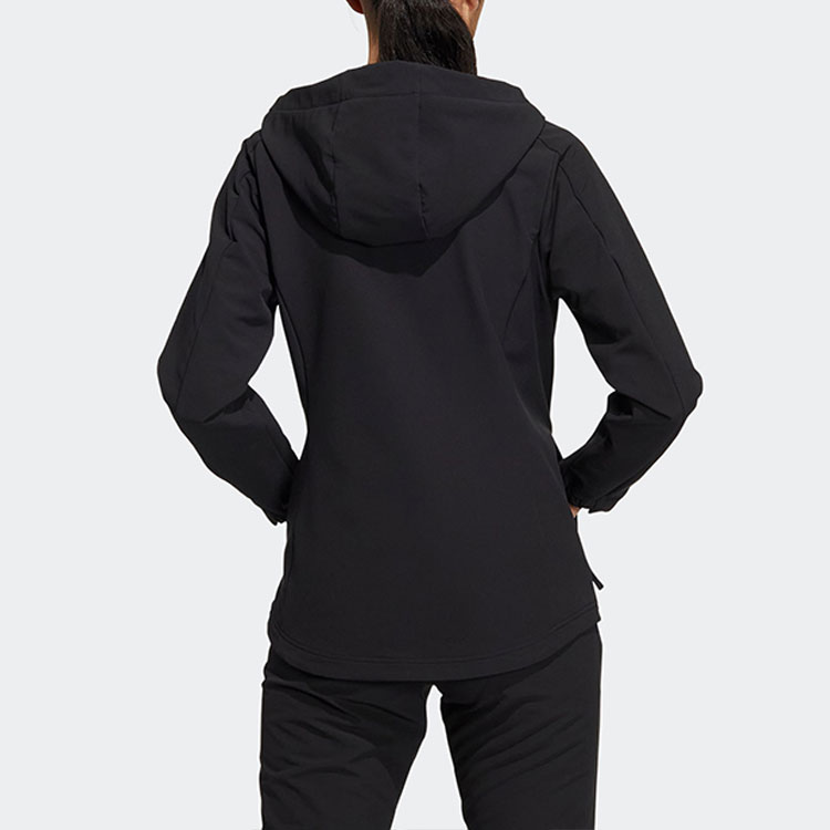 (Women) adidas Black Sports Hoodie Jacket IC7986 圖 4